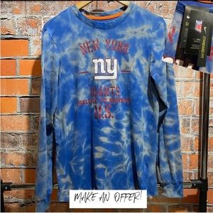 Custom made NY Giants acid wash shirt